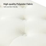 Achilles Ivory Tufted Storage Bench