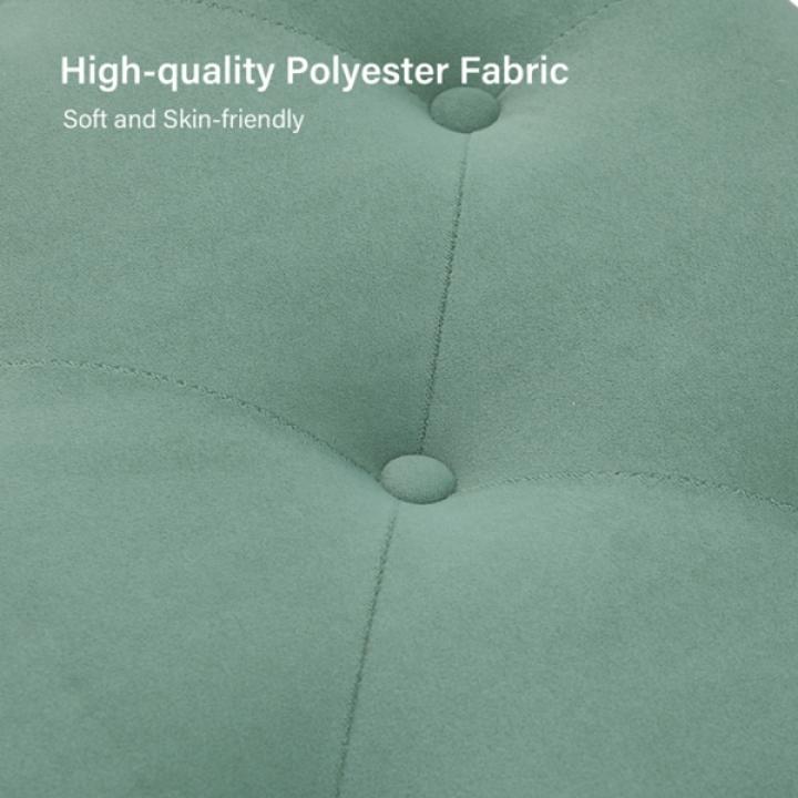 Achilles Sage Tufted Storage Bench