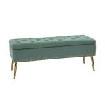 Achilles Sage Tufted Storage Bench