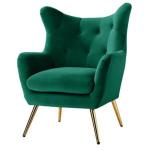 Danel Green Tufted Wingback Accent Chair