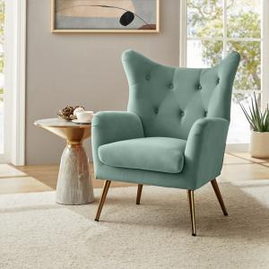 Danel Sage Tufted Wingback Accent Chair