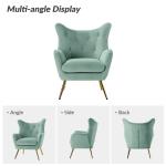 Danel Sage Tufted Wingback Accent Chair