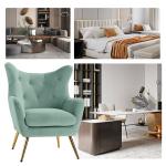 Danel Sage Tufted Wingback Accent Chair