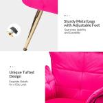 Ilia Fuchsia Velvet Accent Chair