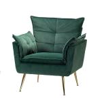 Ilia Green Velvet Accent Chair