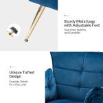 Ilia Navy Velvet Accent Chair