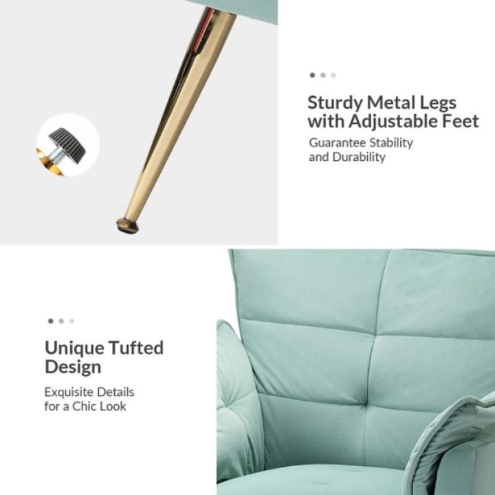 Ilia Sage Velvet Accent Chair