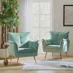Ilia Sage Velvet Accent Chair