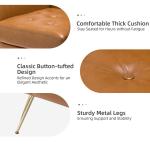 Maris Camel Faux Leather Accent Chair