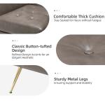 Maris Gray Faux Leather Accent Chair