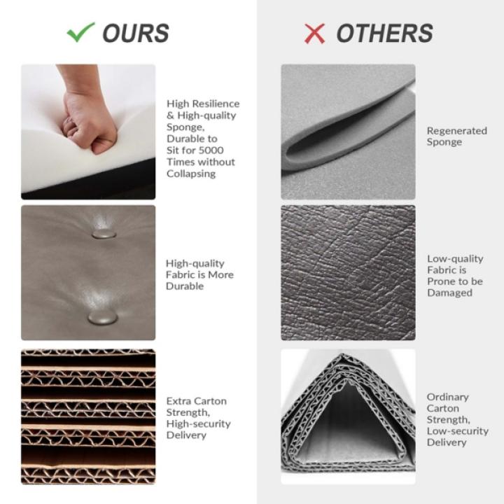 Maris Gray Faux Leather Accent Chair