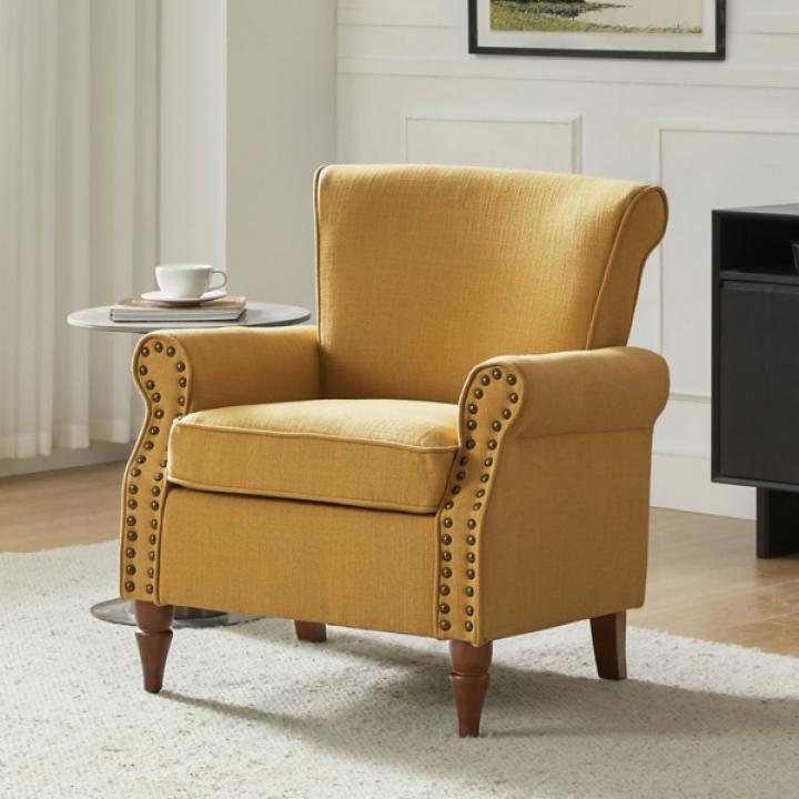 Cythnus Mustard Yellow Accent Chair