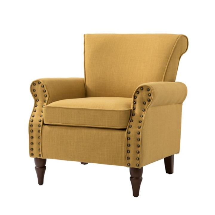 Cythnus Mustard Yellow Accent Chair