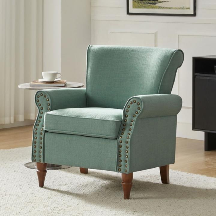 Cythnus Sage Green Accent Chair