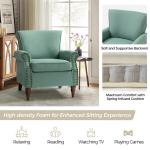 Cythnus Sage Green Accent Chair