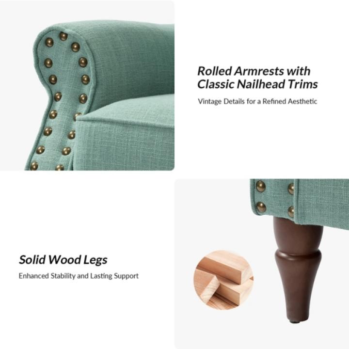 Cythnus Sage Green Accent Chair