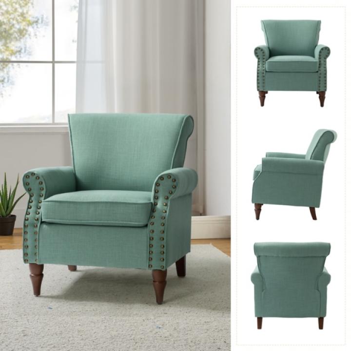 Cythnus Sage Green Accent Chair