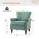 Cythnus Sage Green Accent Chair