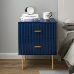 Ceandro Navy 2 Drawer Nightstand