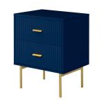 Ceandro Navy 2 Drawer Nightstand