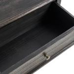 Hippe Charcoal Gray 2 Drawer Nightstand