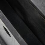 Hippe Charcoal Gray 2 Drawer Nightstand