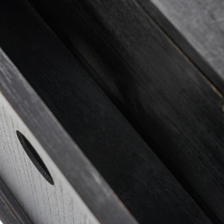 Hippe Charcoal Gray 2 Drawer Nightstand