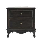 Hippe Charcoal Gray 2 Drawer Nightstand
