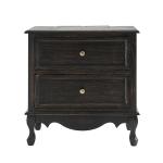 Hippe Charcoal Gray 2 Drawer Nightstand