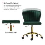 Green Velvet Ilia Office Chair