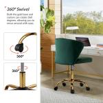 Green Velvet Ilia Office Chair