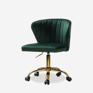 Green Velvet Ilia Office Chair