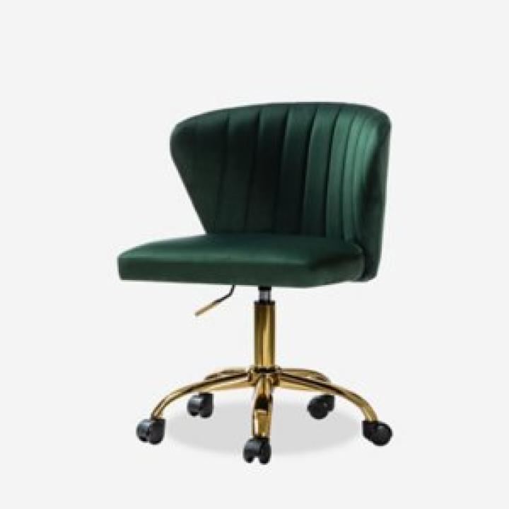 Green Velvet Ilia Office Chair
