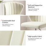 Ivory Velvet Ilia Office Chair
