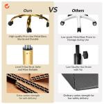 Ivory Velvet Ilia Office Chair