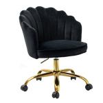 Black Velvet Belanda Office Chair