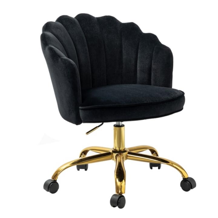 Black Velvet Belanda Office Chair