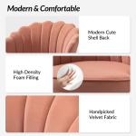 Pink Velvet Belanda Office Chair