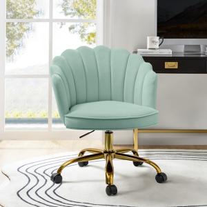 Sage Velvet Belanda Office Chair