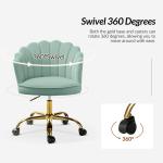 Sage Velvet Belanda Office Chair