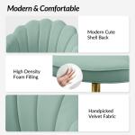 Sage Velvet Belanda Office Chair