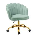 Sage Velvet Belanda Office Chair
