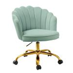 Sage Velvet Belanda Office Chair