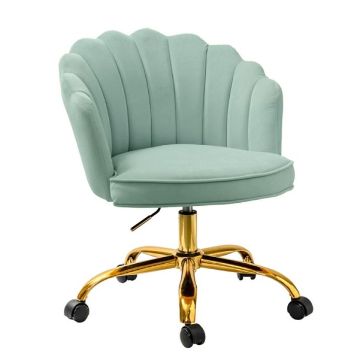 Sage Velvet Belanda Office Chair