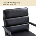 Black Faux Leather Indigo Office Chair