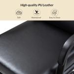 Black Faux Leather Indigo Office Chair