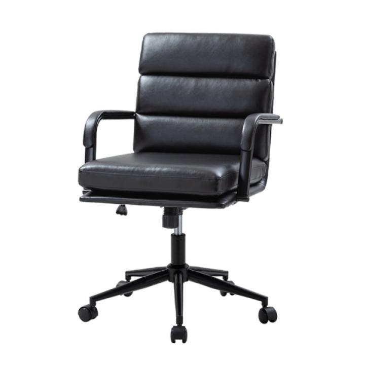 Black Faux Leather Indigo Office Chair