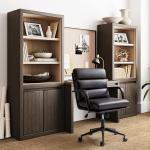 Brown Faux Leather Indigo Office Chair