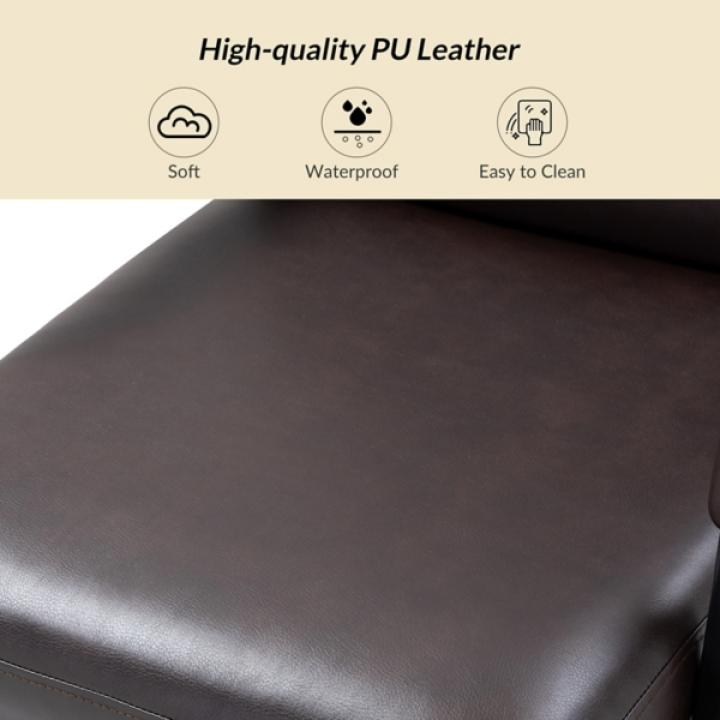 Brown Faux Leather Indigo Office Chair