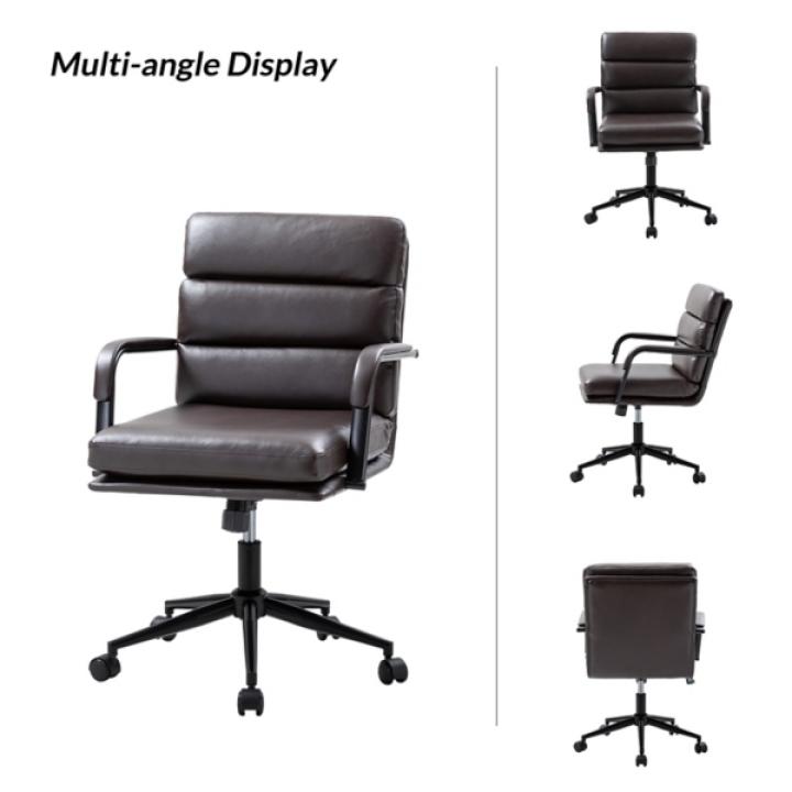 Brown Faux Leather Indigo Office Chair